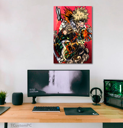 Paintings My Hero Academy, Bakugou "Explosions"