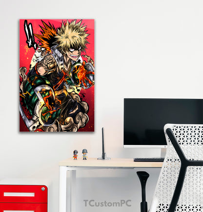 Paintings My Hero Academy, Bakugou "Explosions"