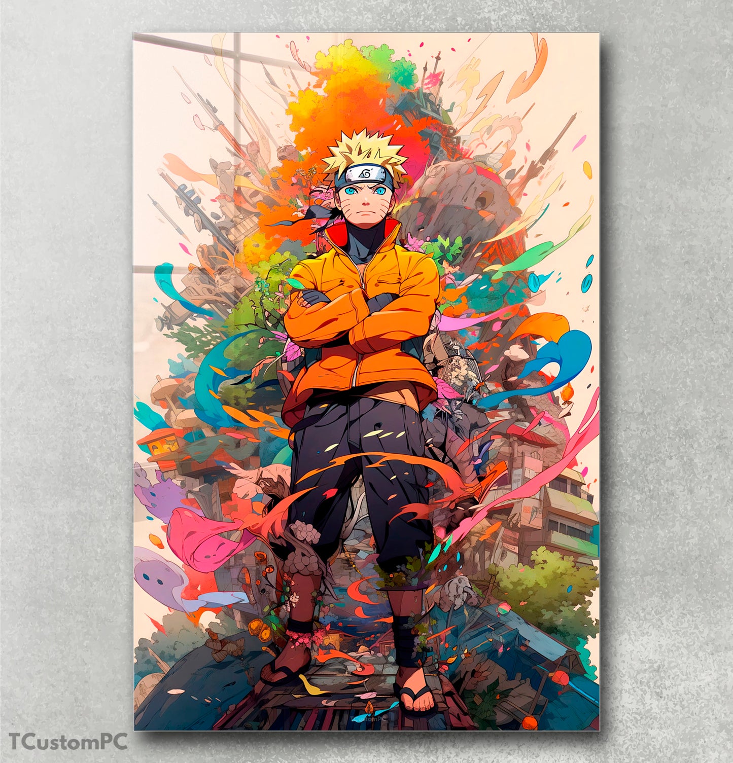 Pintura de explosão de cores de Naruto 1