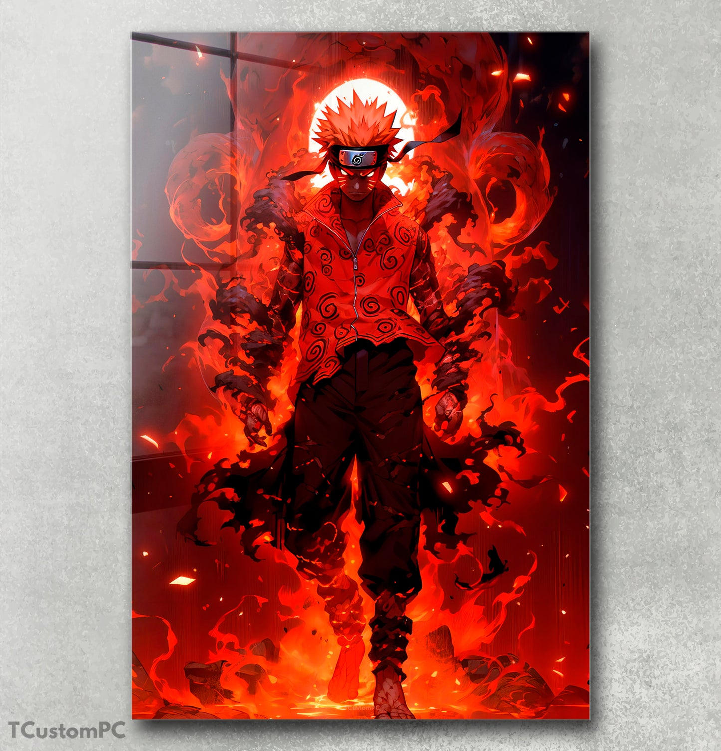 Cuadro Naruto Jinchuriki Red Moon