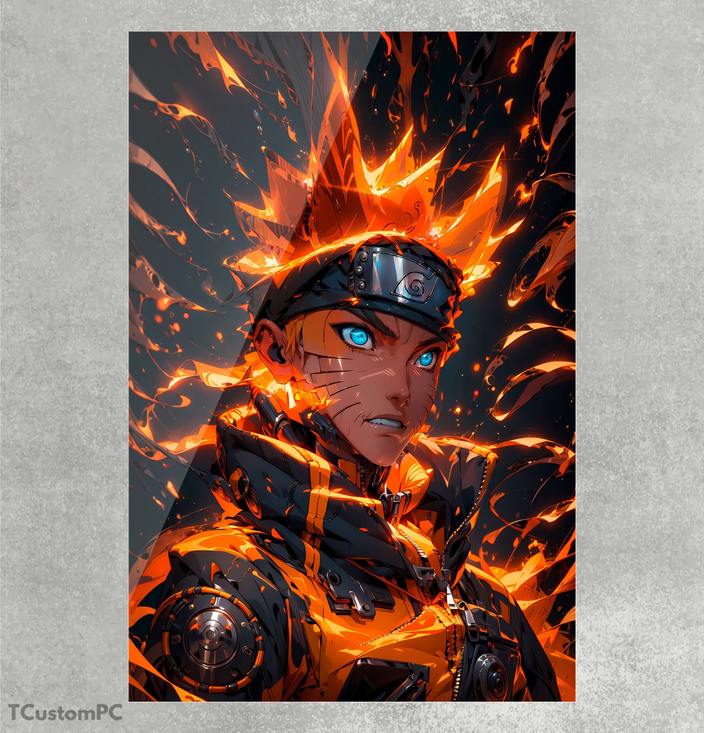 Arte de parede Naruto Kyubi mode ultimate