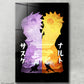 Cuadro Naruto & Sasuke Minimalist Silhouette