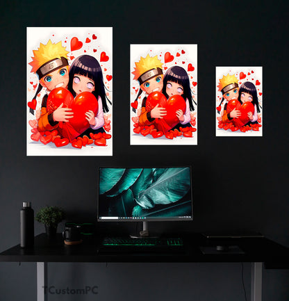 Pintura dos namorados de Naruto