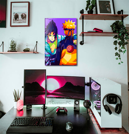 Naruto Vs Sasuke Colorfull painting