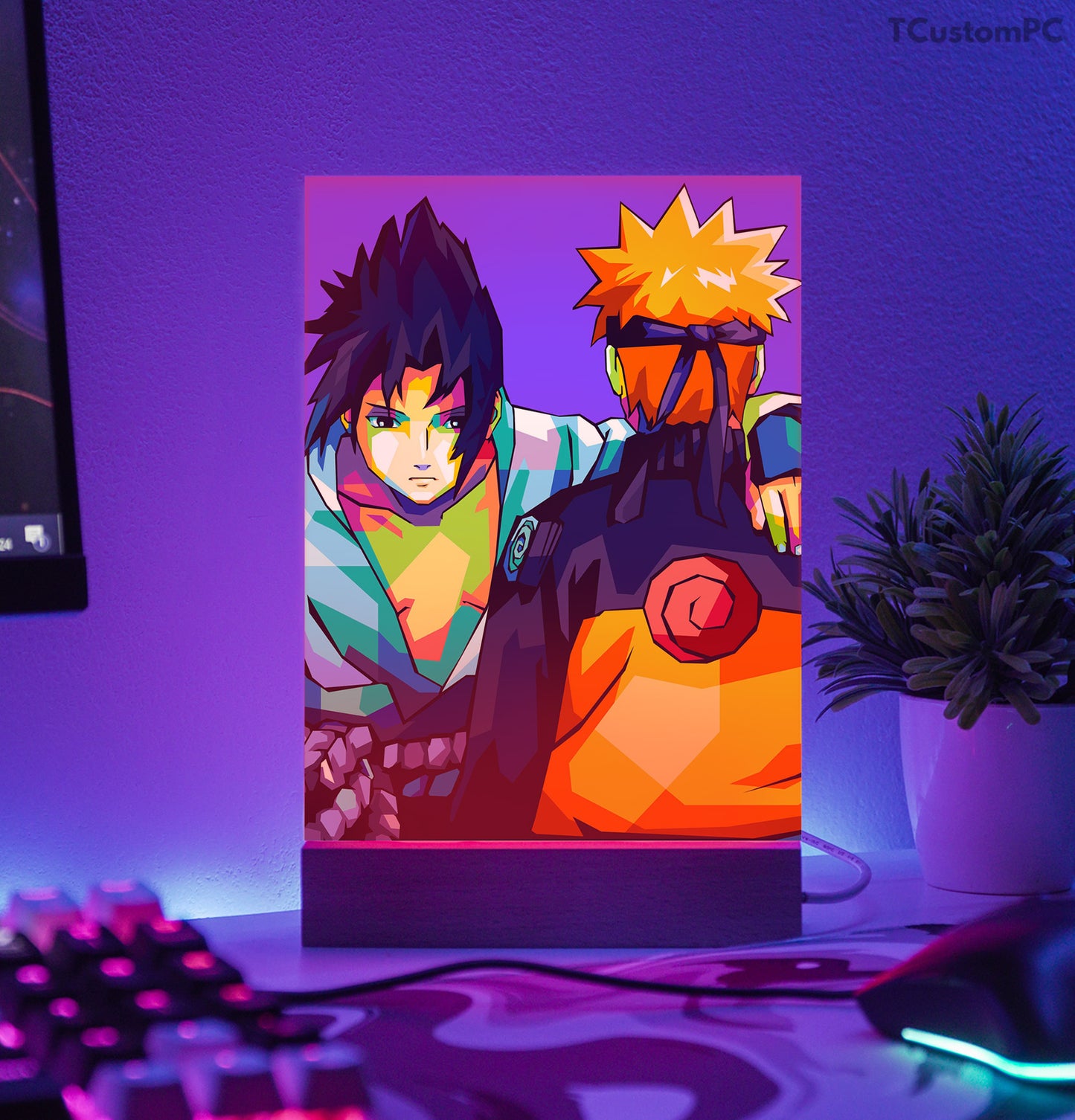 TC-Lamp Naruto Vs Sasuke Colorfull