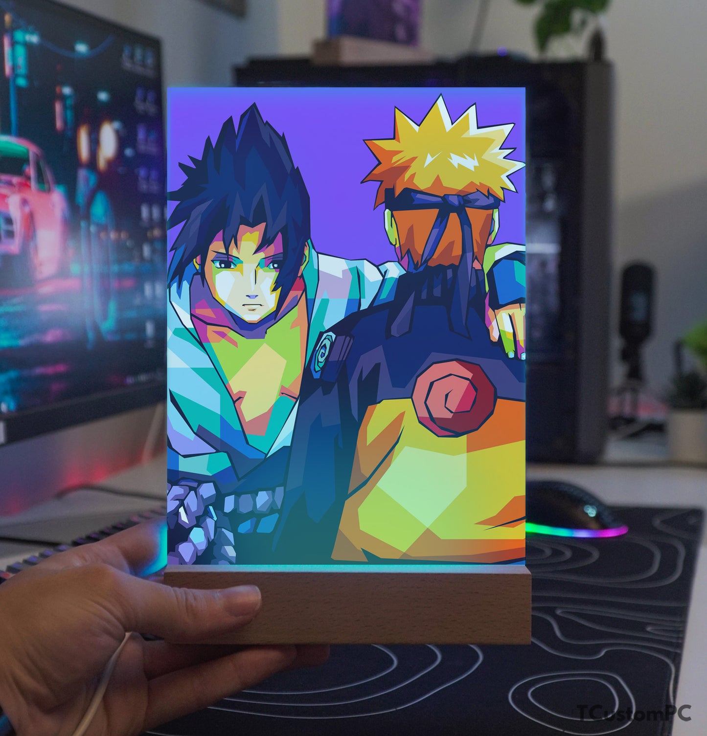 TC-Lamp Naruto Vs Sasuke Colorido