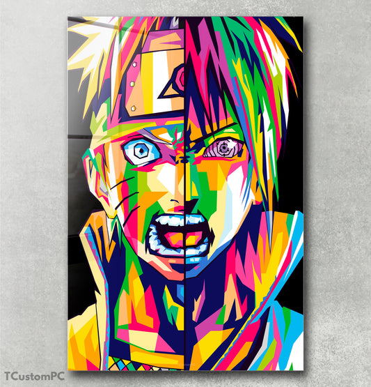 Naruto &amp; Sasuke Colorfull painting