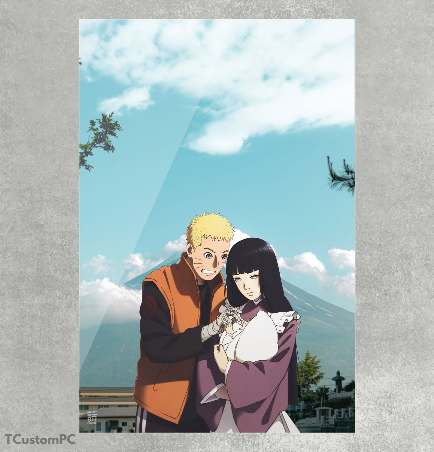 Pintura de Naruto e Hinata