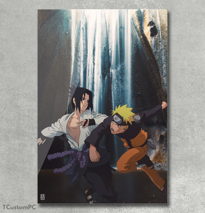 Pintura Naruto vs Sasuke