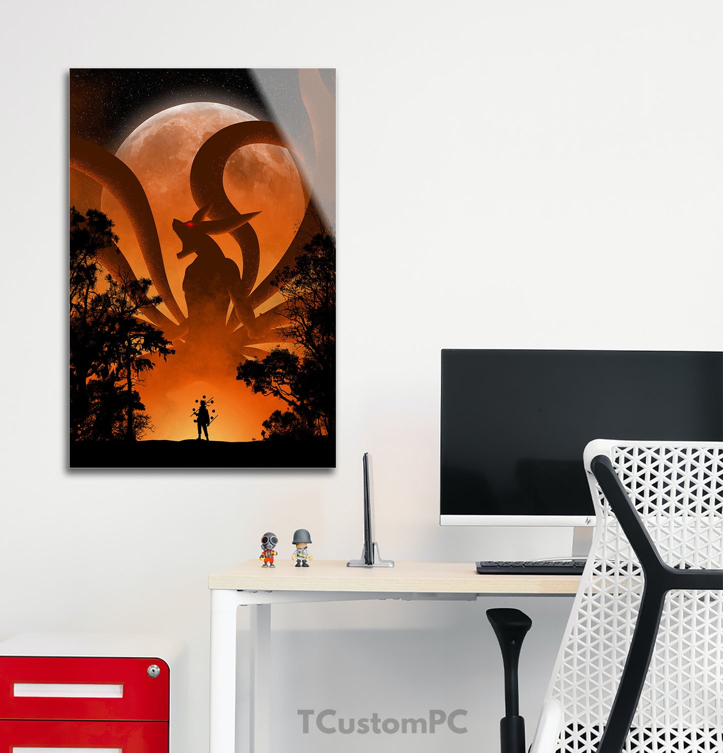 Naruto 2 Silhouette Moon pintura