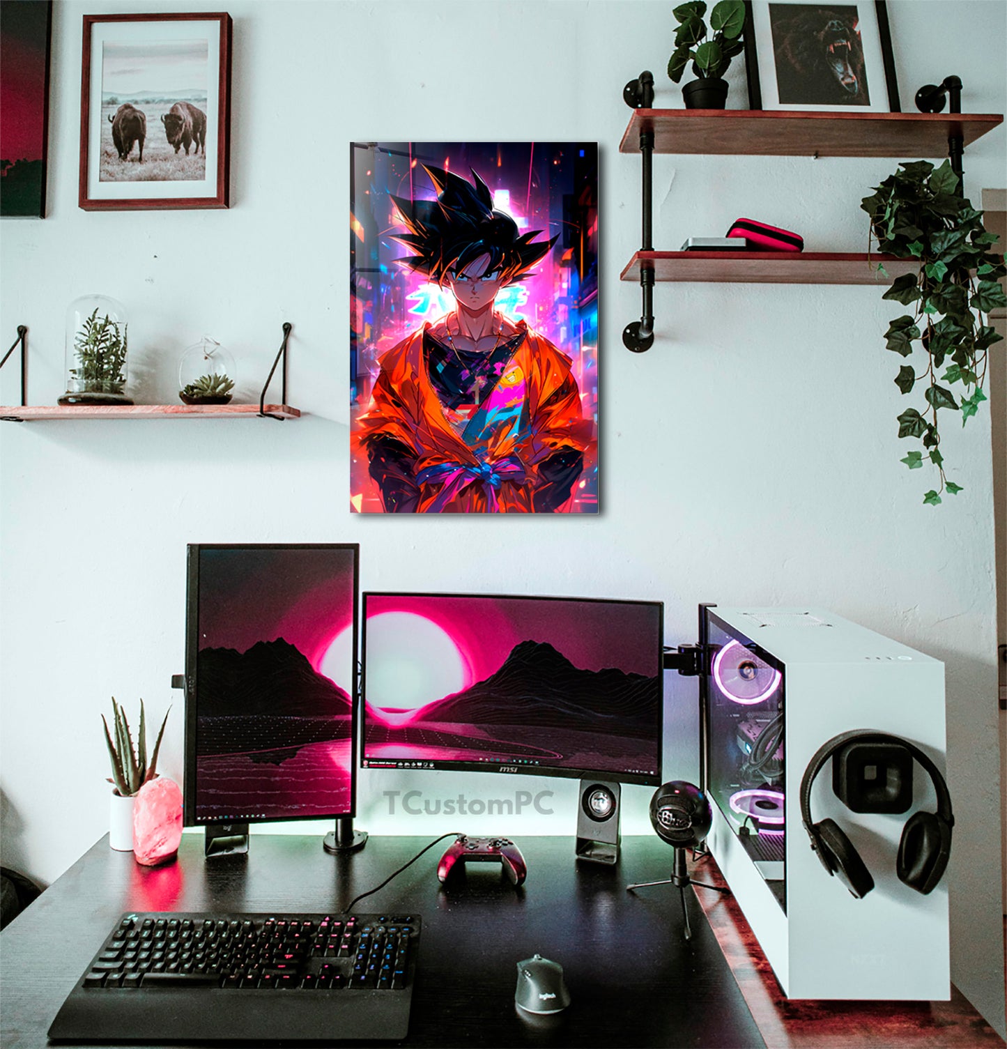 Picture Neon Cyberpunk Goku2