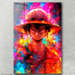 Neon Explosion Luffy Painting