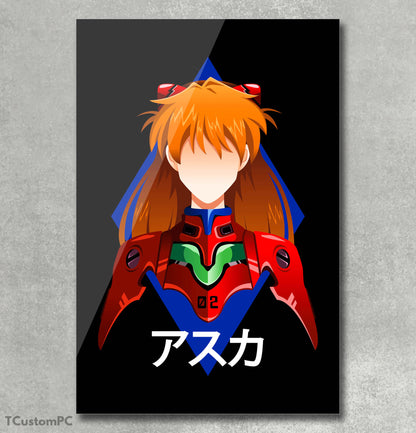 Pintura Neon Genesis Evangelion, Asuka