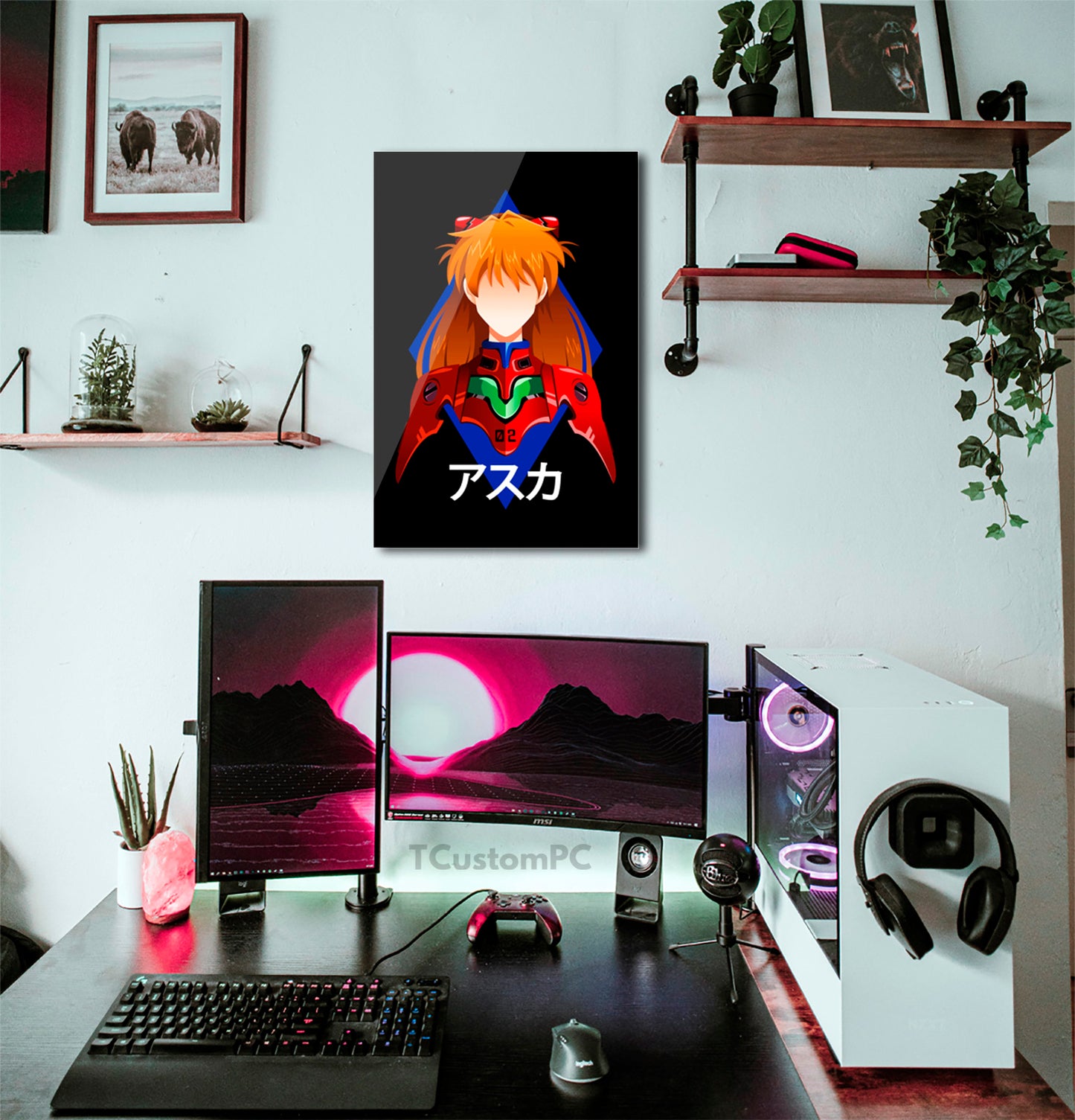 Neon Genesis Evangelion painting, Asuka