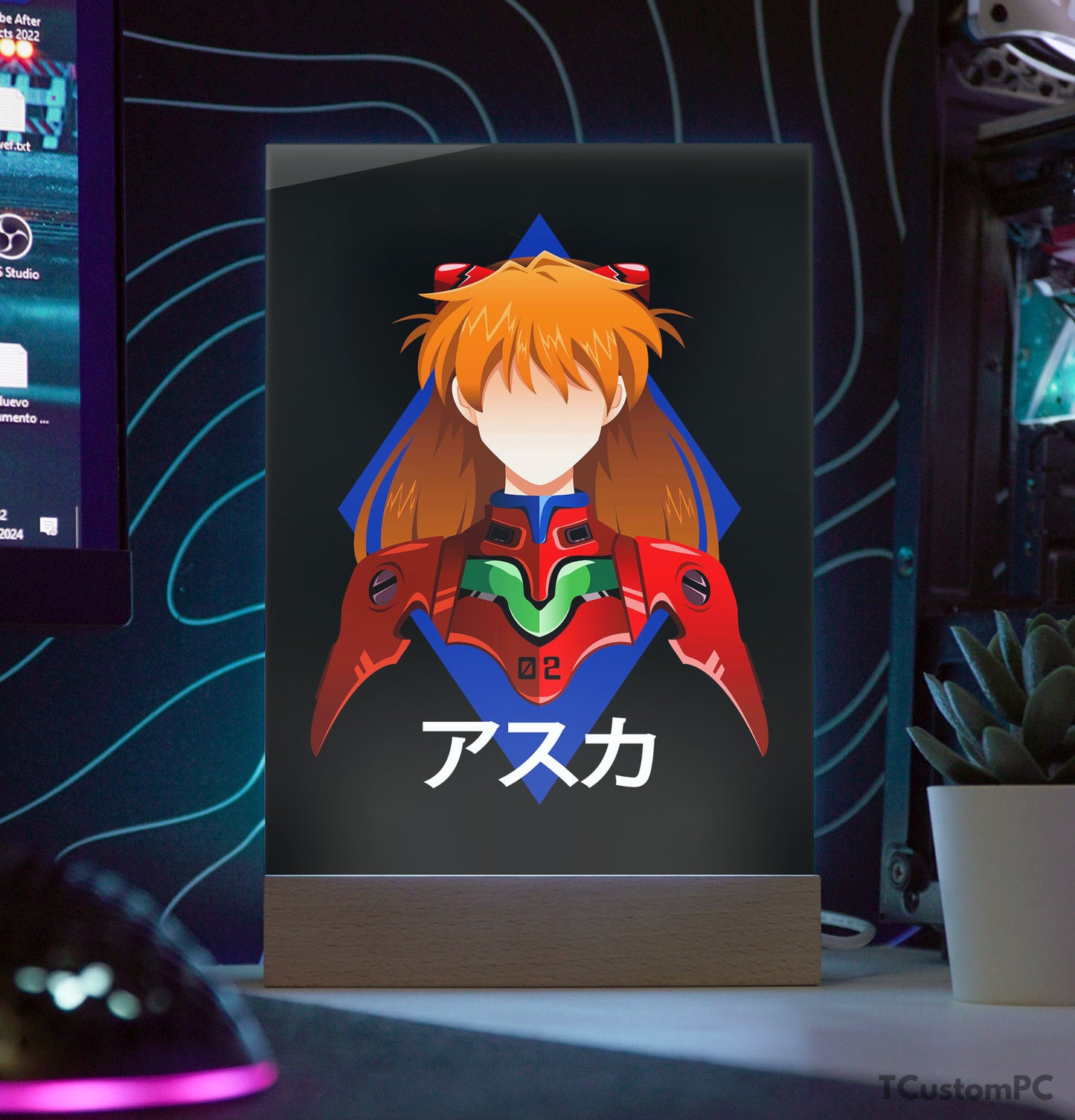 TC-Lamp Neon-Genesis-Evangelion, -Asuka