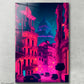 Neon Night City in Italy painting