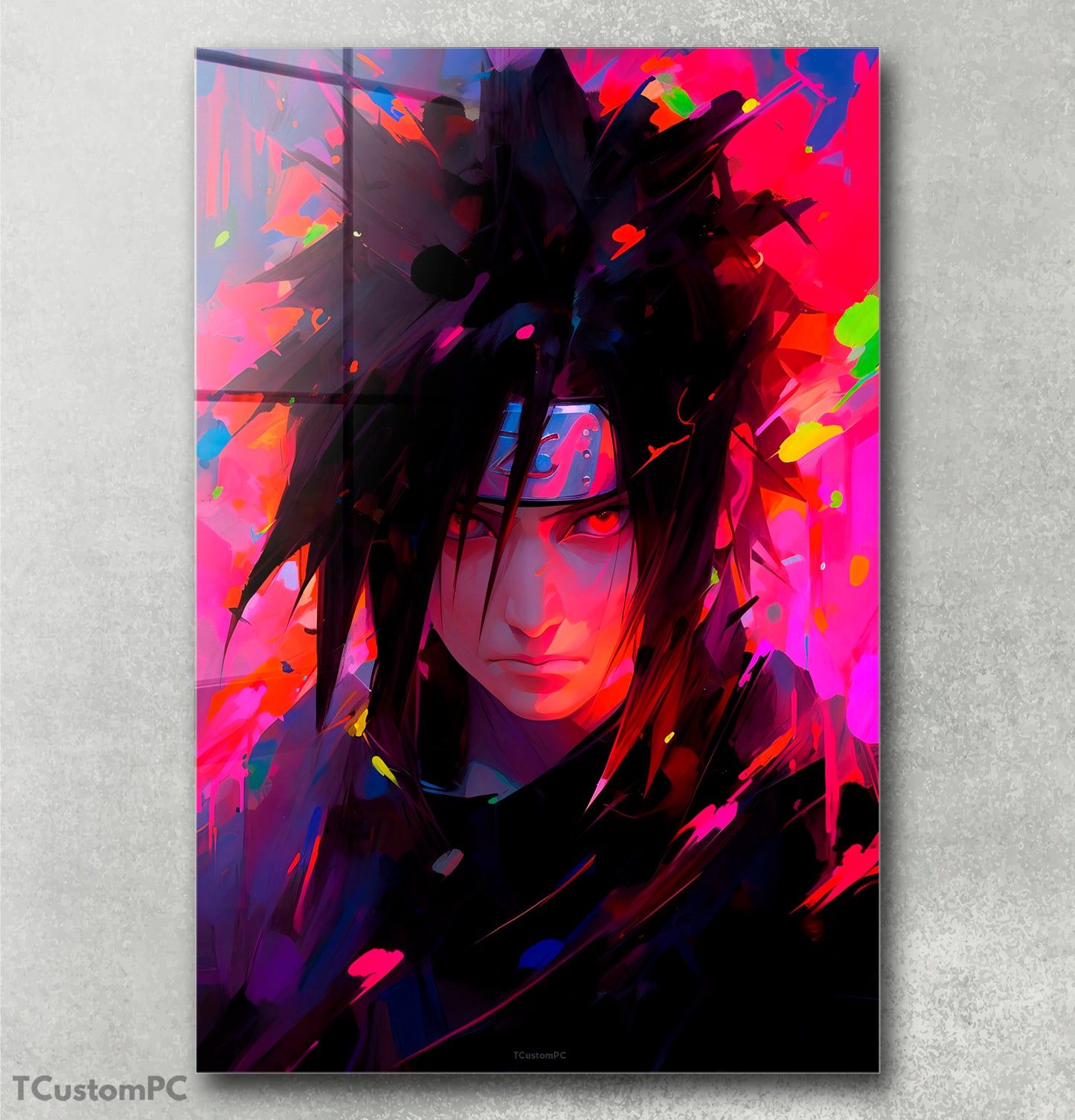 Cuadro Neon sasuke 2