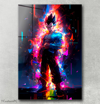 Cuadro Neon explosion vegeta