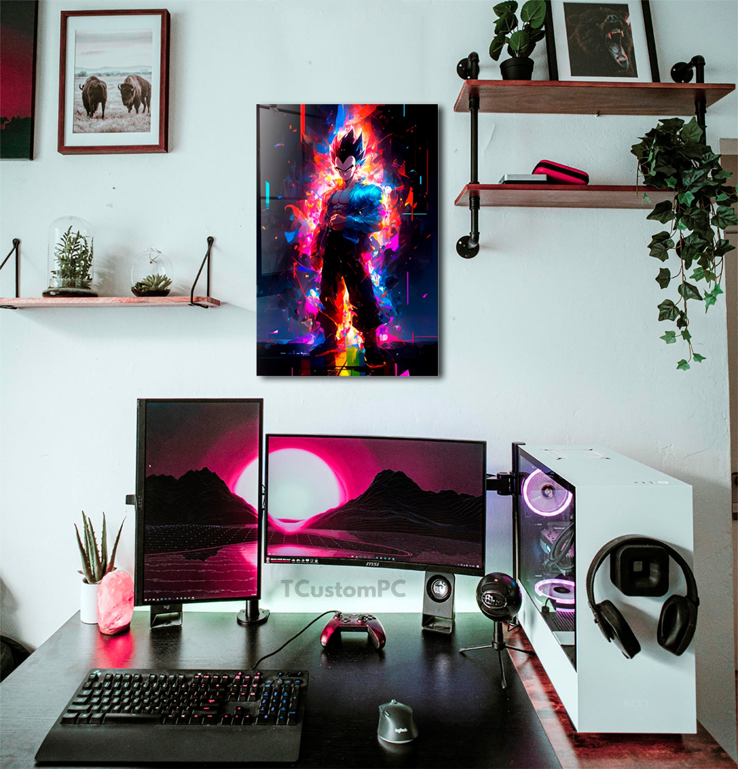 Picture Neon explosion vegeta