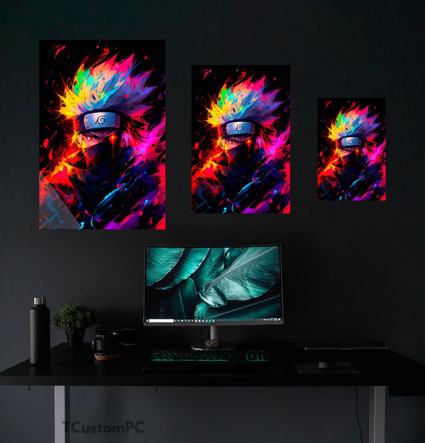 Pintura neon kakashi 2