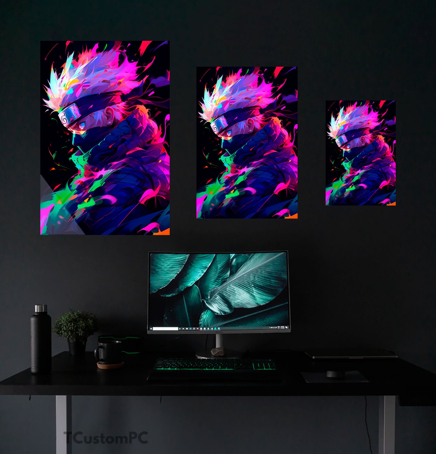 Pintura neon kakashi