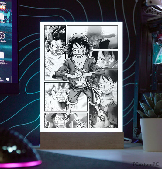 TC-Lamp Novo Estilo Mangá 27 Luffy