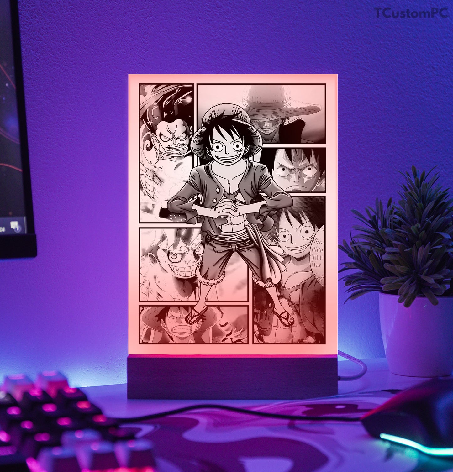 TC-Lamp Novo Estilo Mangá 27 Luffy