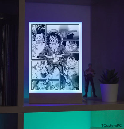 TC-Lamp Novo Estilo Mangá 27 Luffy