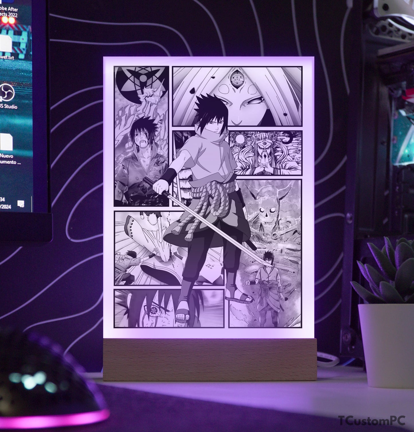 TC-Lamp Novo Estilo Mangá 46 Sasuke