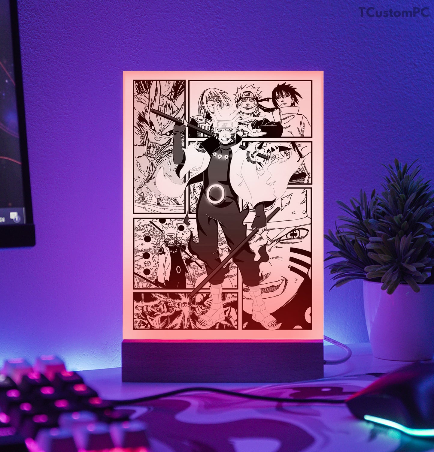 TC-Lamp Novo Estilo Mangá 5 Naruto