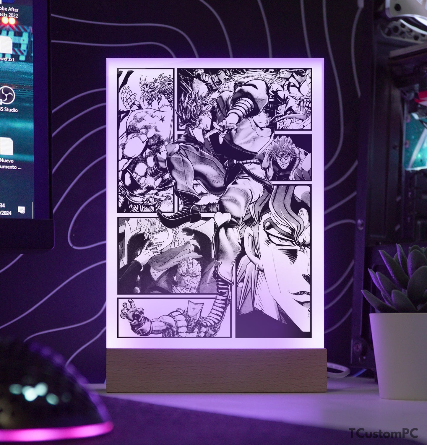 TC-Lamp Novo estilo mangá 6 JoJo's