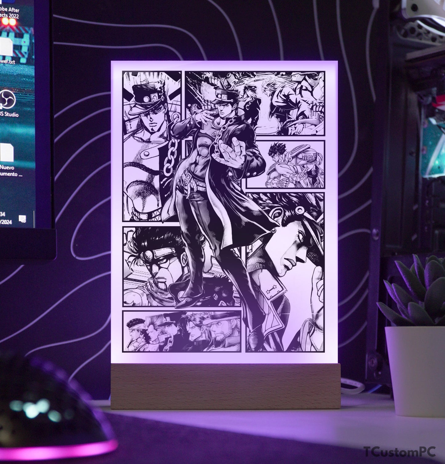 TC-Lamp Novo estilo mangá 7 JoJo's