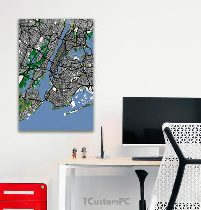 Pintura Map300 de Nova York