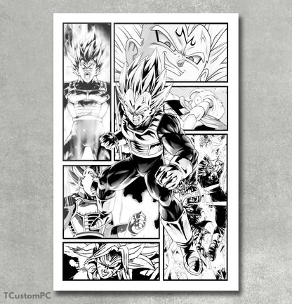 Nova pintura de Vegeta do estilo Mangá 1