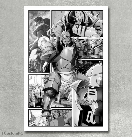 New Manga Style 29 Fullmetal Alchemist, Alphonse Elric Painting