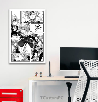 Nova pintura de Meliodas no estilo Mangá 8