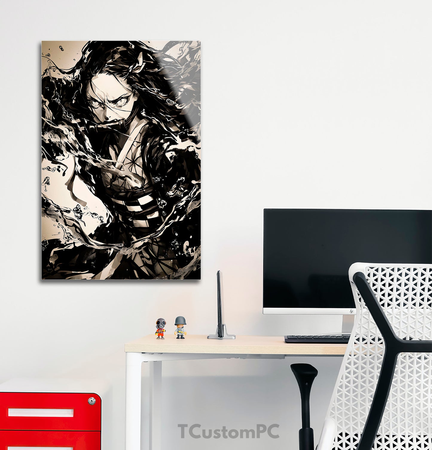 Wall Art Nezuko KNY Black Paint