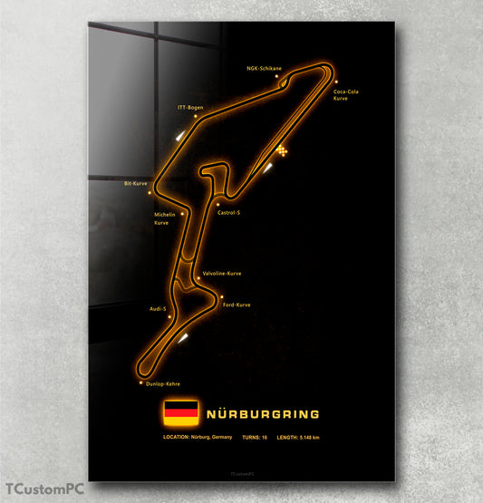 Cuadro Nurburgring complete Circuit