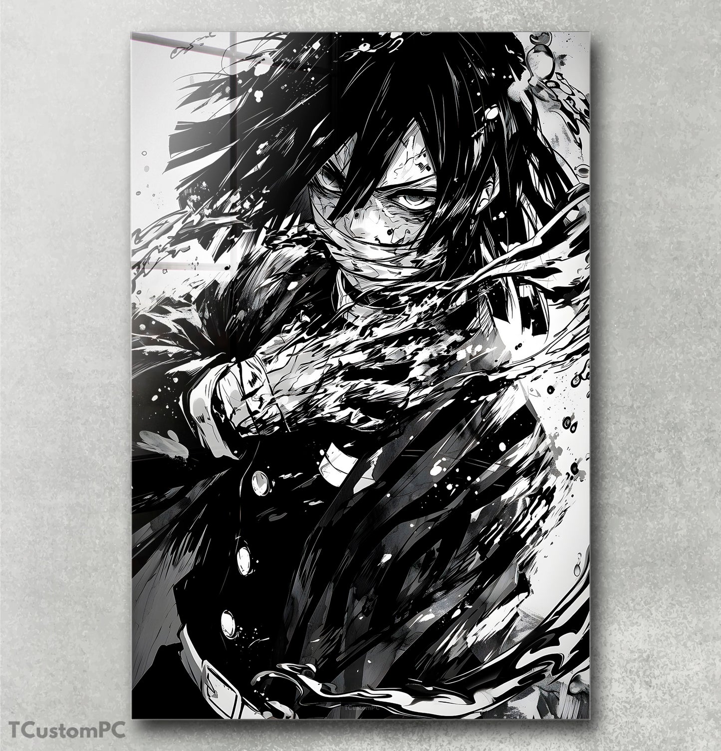 Wall Art Obanai Black Paint