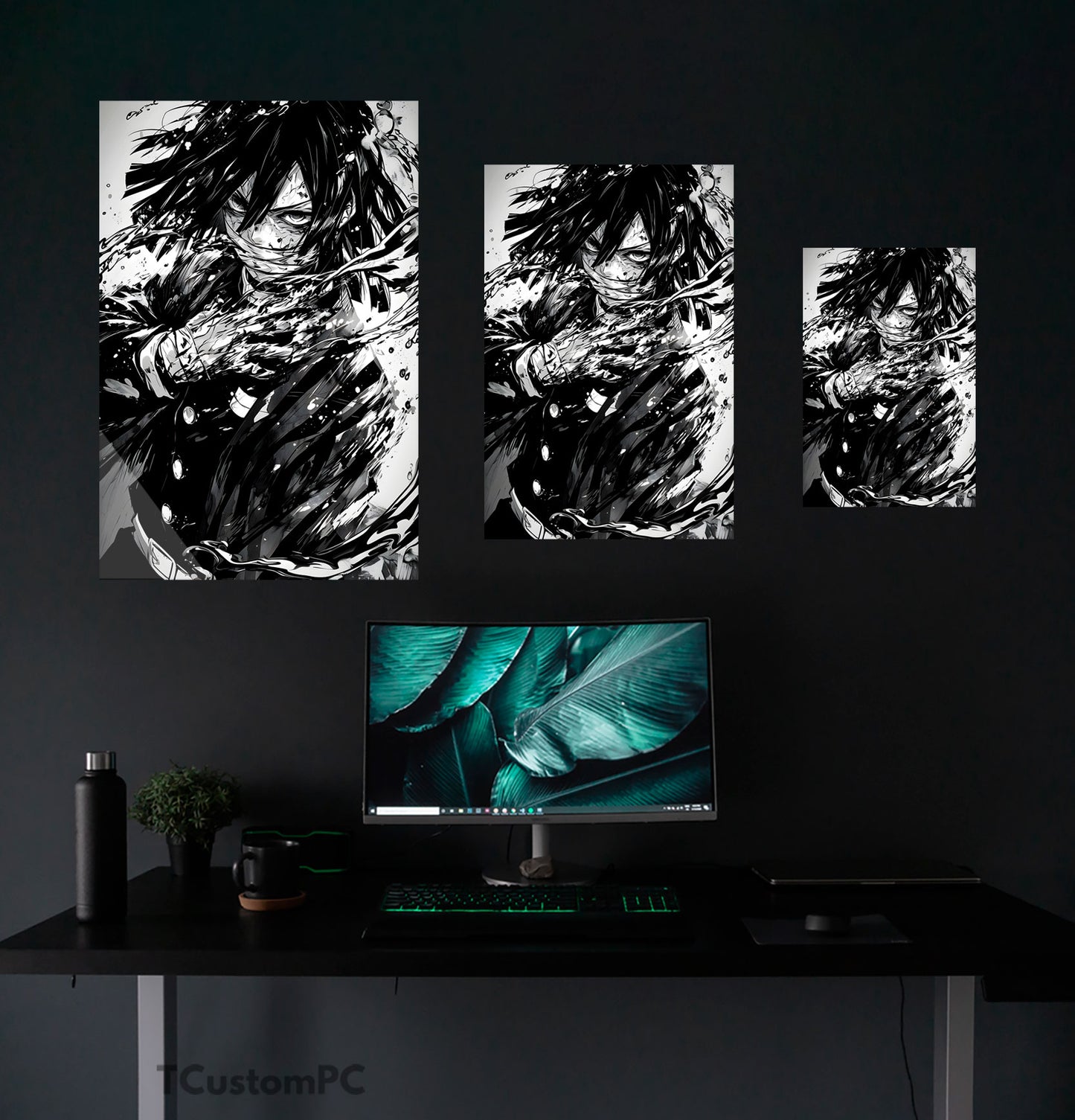 Wall Art Obanai Black Paint