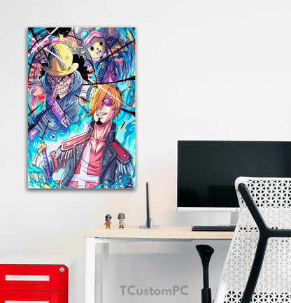 One Piece Usopp, Sanji & Chopper painting