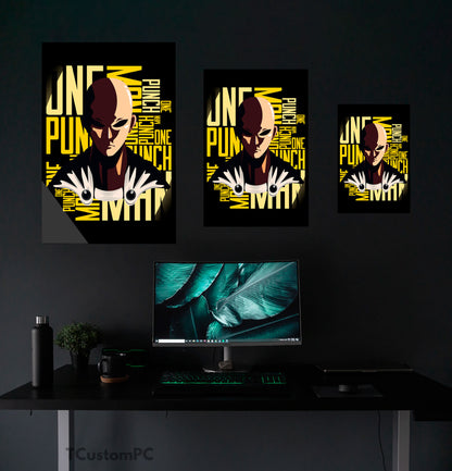 One Punch Man painting, Saitama