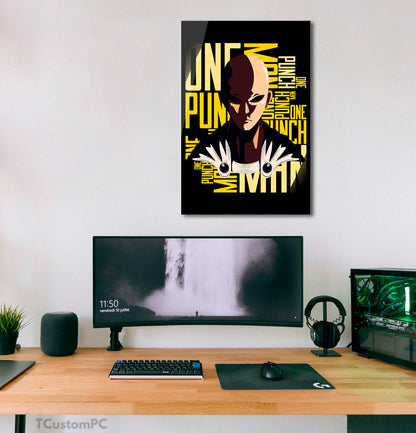 One Punch Man painting, Saitama