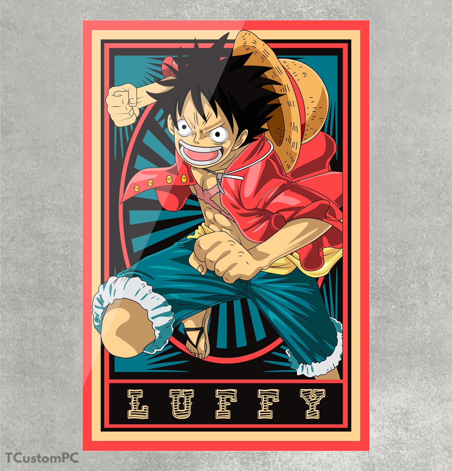 Cuadro One Piece anime - Luffy