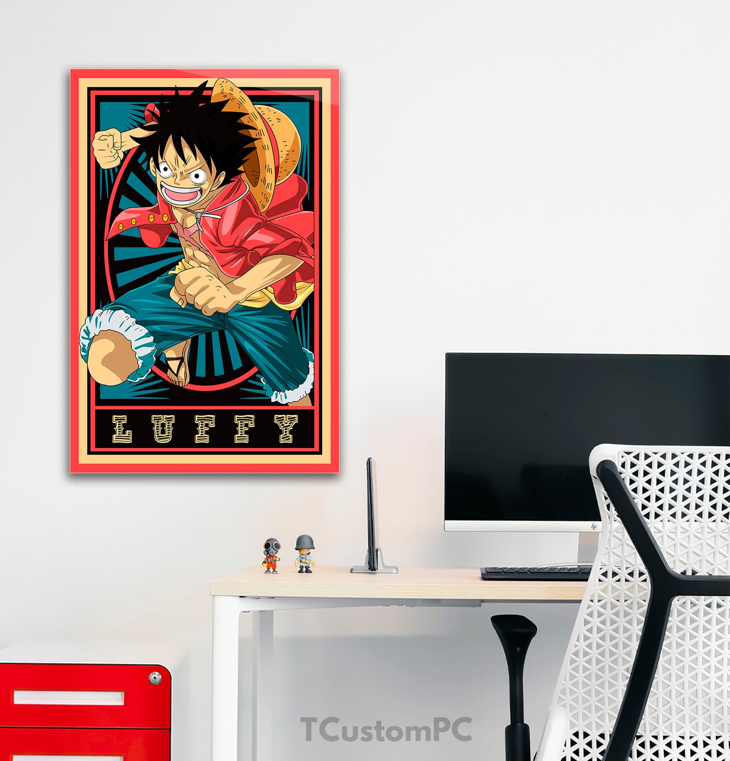 One Piece anime painting - Luffy