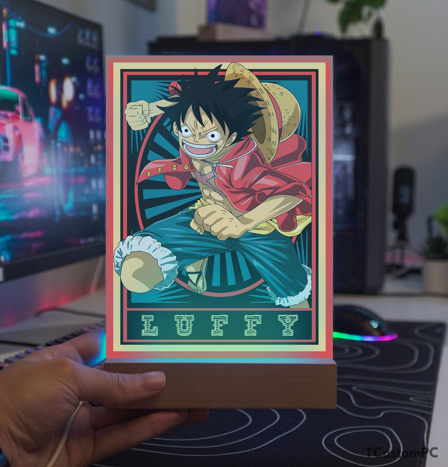 TC-Lamp Anime de uma peça - Luffy