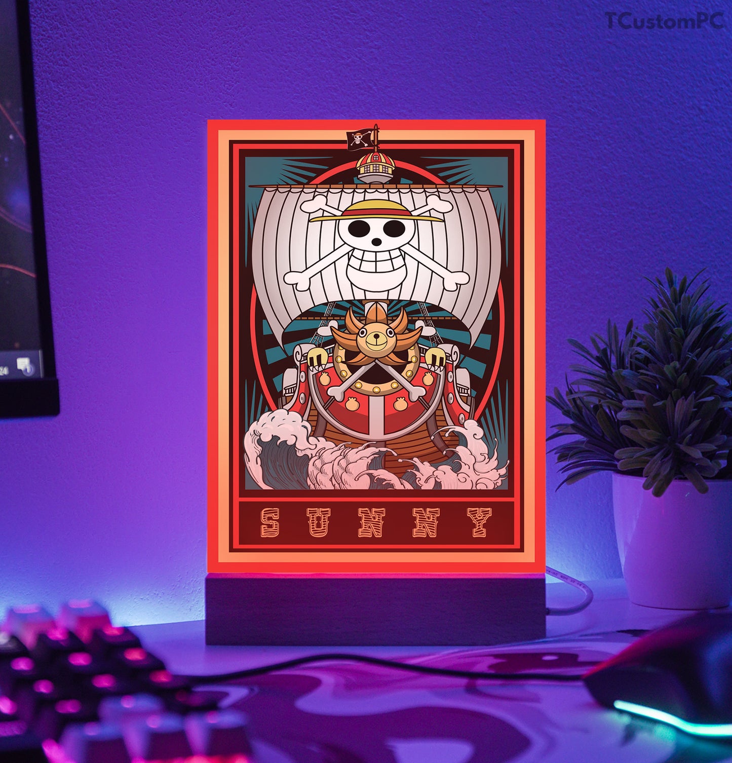 TC-Lamp One piece anime - Navio Mil ensolarado