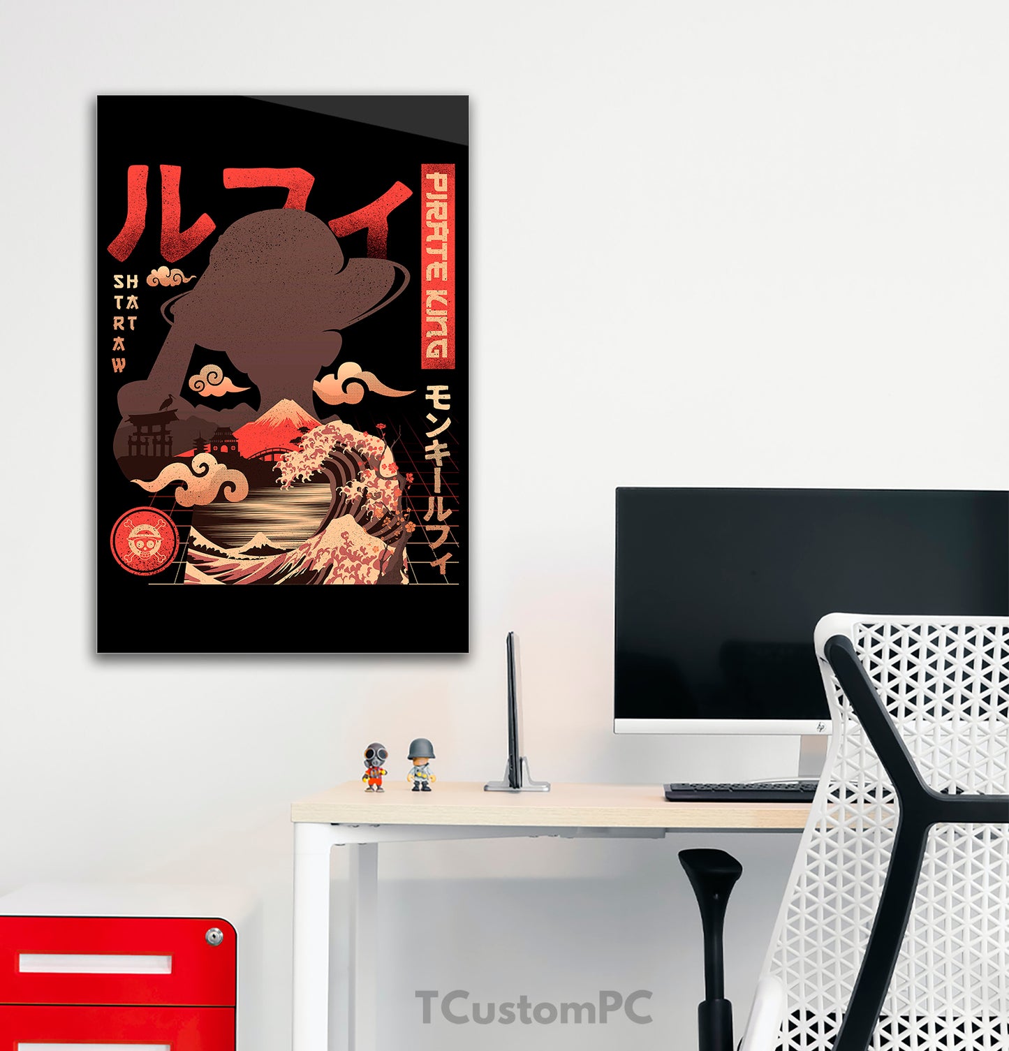 Wall Art de One piece, Luffy "Pirate King"