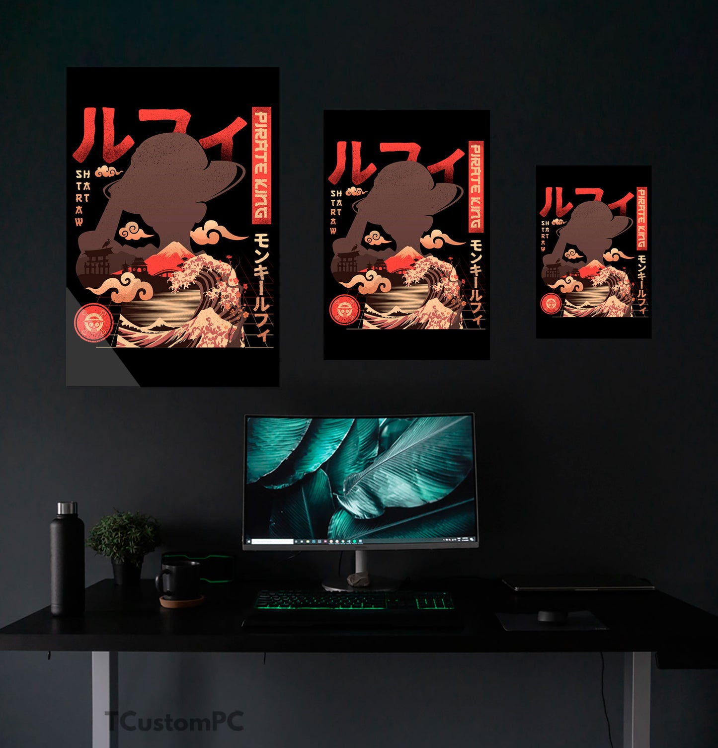 Wall Art de One piece, Luffy "Pirate King"