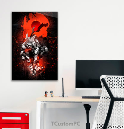 Pintura de um monstro anti-herói de um soco garou ultimate fighter